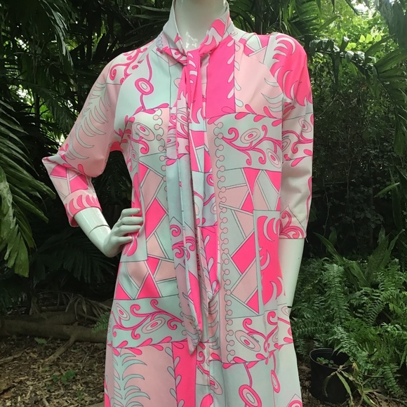 Vintage Edwardo nylon pucci pattern Dress - Picture 3 of 7